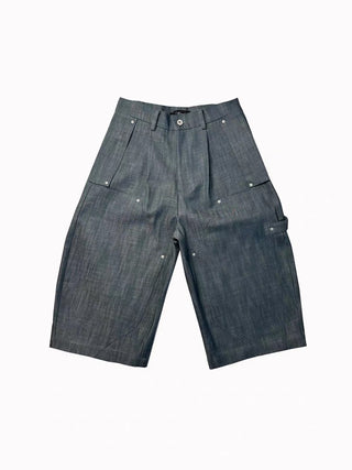 Conchoboe Curved Shorts-Aqua Green