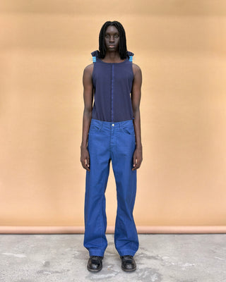 KILLWHY Waxed Jeans-Iron Blue