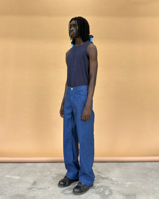 KILLWHY Waxed Jeans-Iron Blue