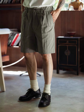 MIZUTOKI French Work Shorts-Moosewood