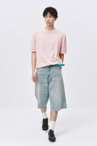 Simple Project Light Blue Denim Shorts