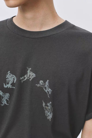 Simple Project Horse Racing T-shirt-Gray