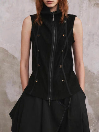 ILNya Napoleon Button Vest