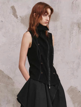ILNya Napoleon Button Vest