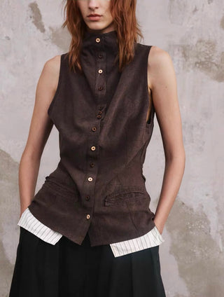 ILNya Matte Tailored Waistcoat