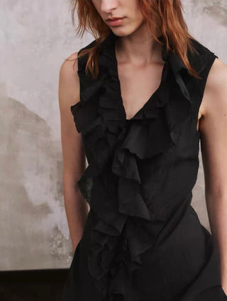 ILNya Ruffled Corset Top