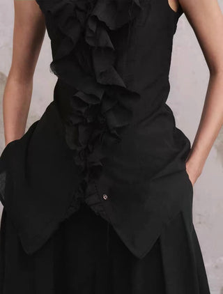 ILNya Ruffled Corset Top