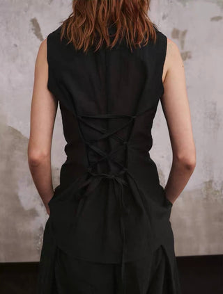 ILNya Ruffled Corset Top