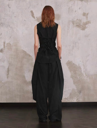 ILNya Ruffled Corset Top