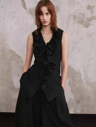 ILNya Ruffled Corset Top