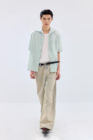 Simple Project Khaki Washed Jeans
