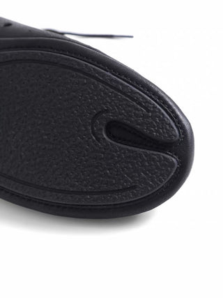 Simple Project Riding Leather Shoes-Black