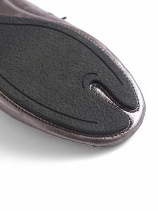 Simple Project Riding Leather Shoes-Carbon Silver