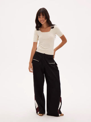 597c Slash Relaxed Pants
