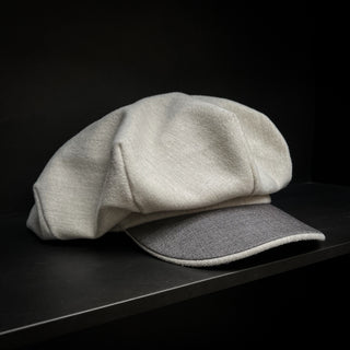 Newsboy Cap-Ivory