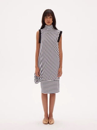 597c Straight-Cut Cotton Maxi Dress