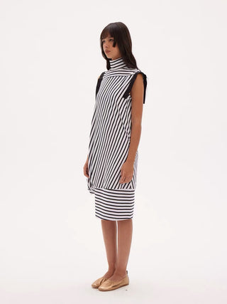 597c Straight-Cut Cotton Maxi Dress
