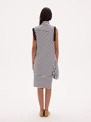 597c Straight-Cut Cotton Maxi Dress