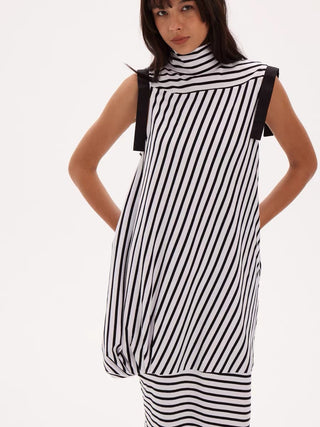 597c Straight-Cut Cotton Maxi Dress