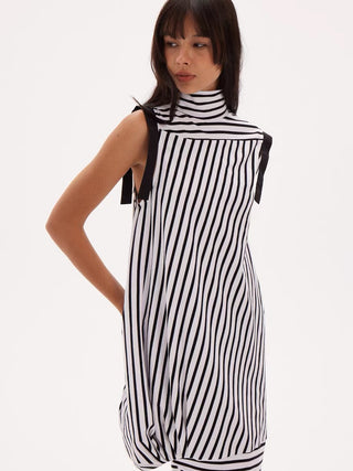 597c Straight-Cut Cotton Maxi Dress