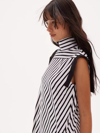 597c Straight-Cut Cotton Maxi Dress