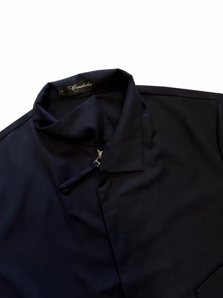 Conchoboe Shawl Shirt-Navy