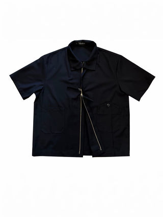 Conchoboe Shawl Shirt-Navy