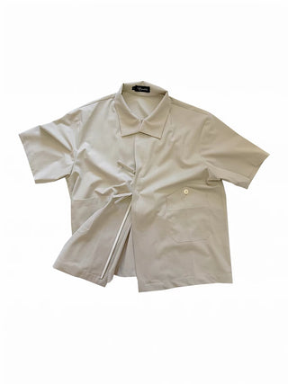Conchoboe Shawl Shirt-Beige