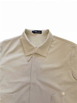 Conchoboe Shawl Shirt-Beige