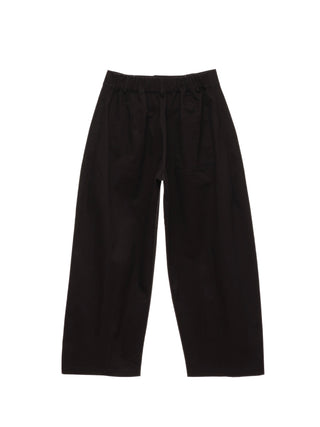 6CRAYON Retro Black Pleated Wide-Leg Trousers