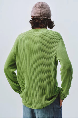 Simple Project Linen Crewneck Knit Top