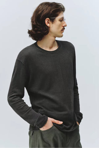 Simple Project Linen Crewneck Knit Top