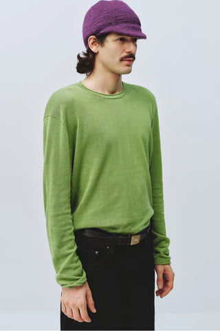 Simple Project Linen Crewneck Knit Top