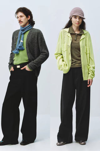 Simple Project Black Straight Leg Jeans