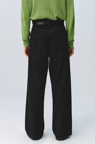 Simple Project Black Straight Leg Jeans