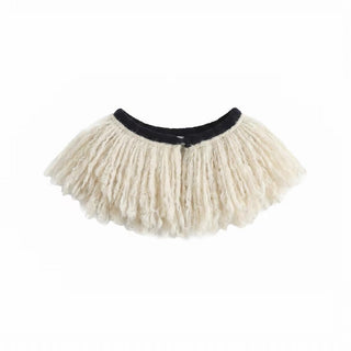 Simple Project Wool Fringe Scarf