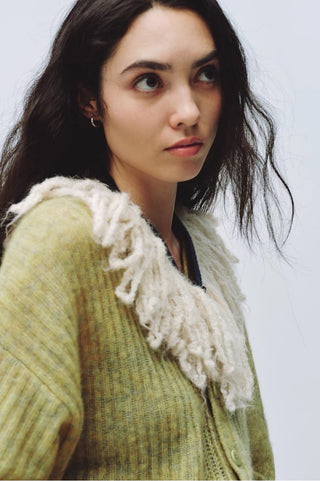 Simple Project Wool Fringe Scarf