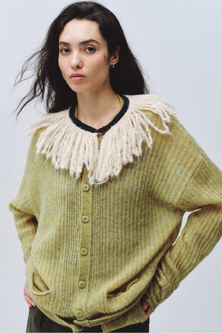 Simple Project Wool Fringe Scarf