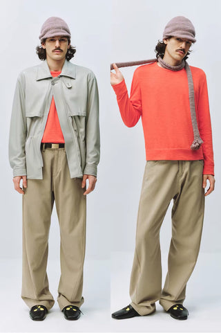 Simple Project Sand-Washed Engineered Trousers