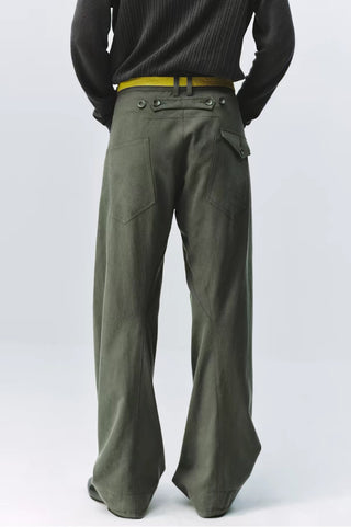 Simple Project Sand-Washed Engineered Trousers