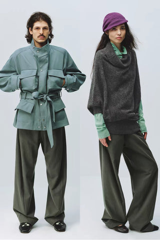 Simple Project Sand-Washed Engineered Trousers