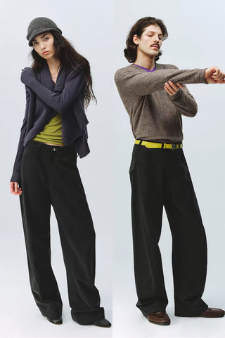 Simple Project Sand-Washed Engineered Trousers