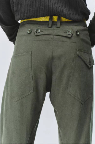 Simple Project Sand-Washed Engineered Trousers
