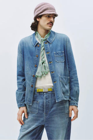 Simple Project French Workwear Denim Jacket