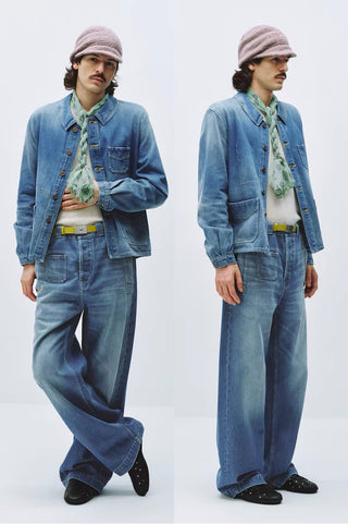 Simple Project French Workwear Denim Jacket