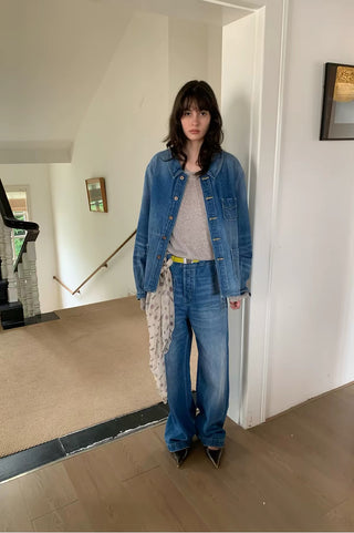 Simple Project French Workwear Denim Jacket