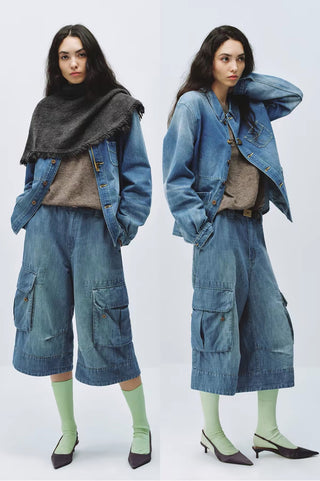 Simple Project French Workwear Denim Jacket