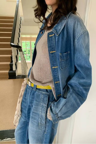 Simple Project French Workwear Denim Jacket
