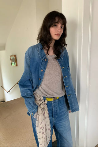 Simple Project French Workwear Denim Jacket
