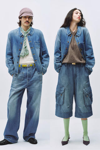 Simple Project French Workwear Denim Jacket